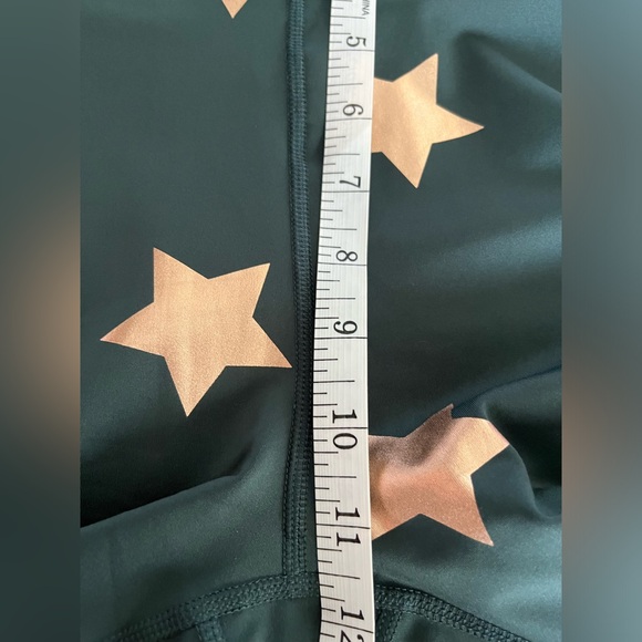 Nanette Lepore Play  Size:L Women Star Leggings Green Gables/Rose Gold - Picture 6 of 12